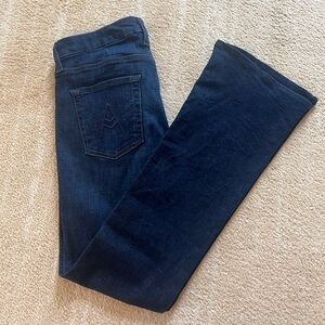 7 For All Mankind Dark Indigo Flare Jeans